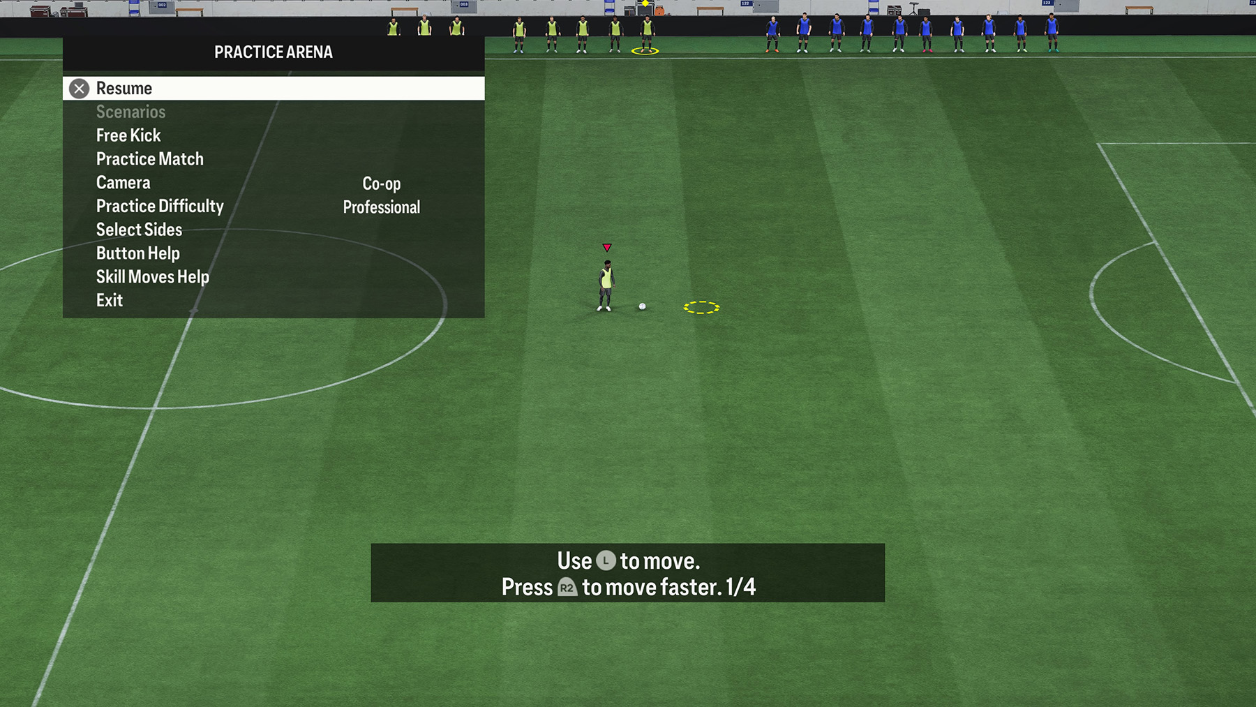 EA Sports FC 24 Practice Arena Options