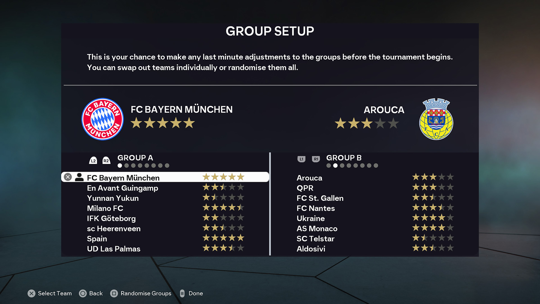 FC 26 Custom Tournament - Group Setup