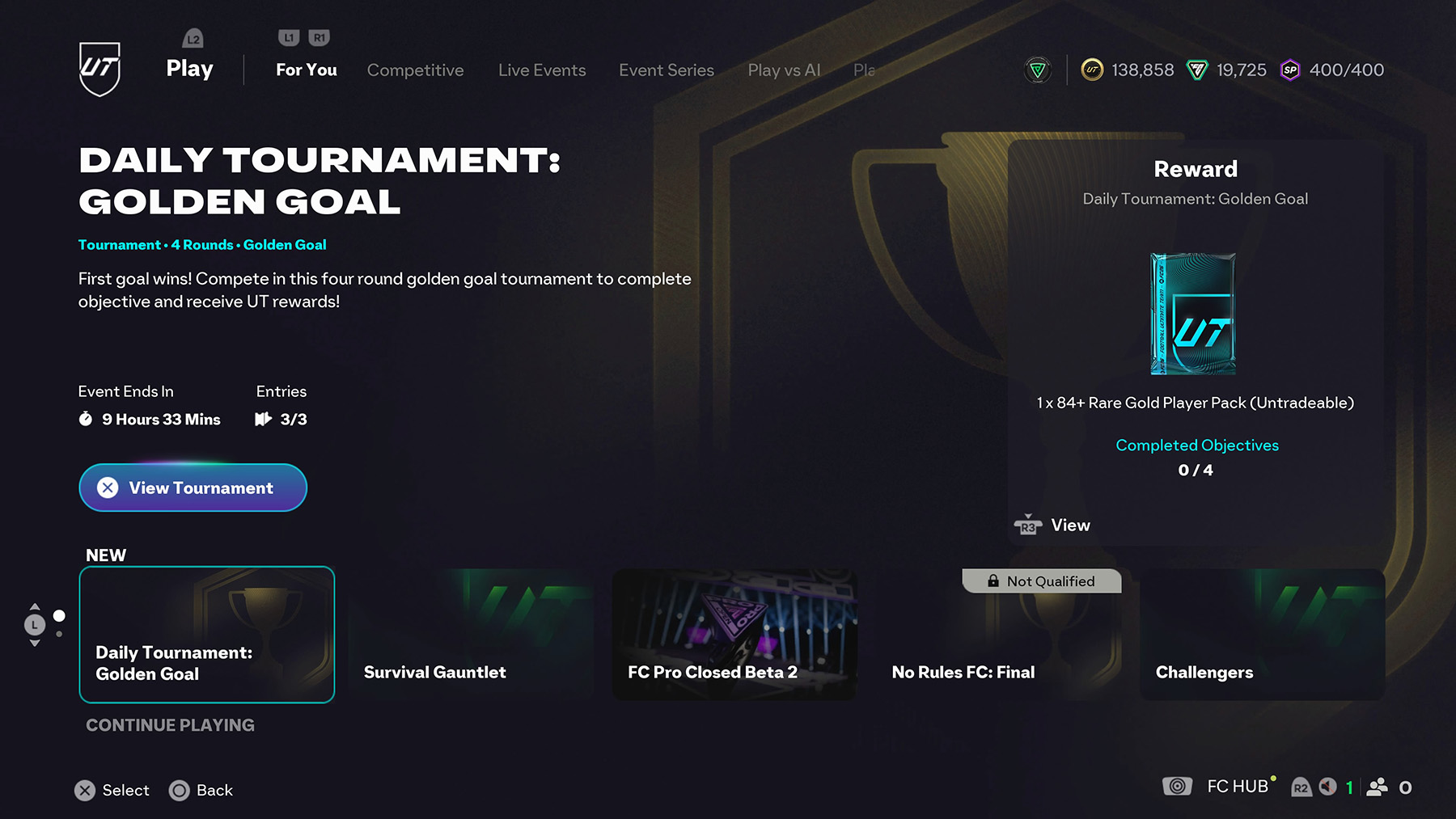 FUT 26 Daily Tournament: Golden Goal