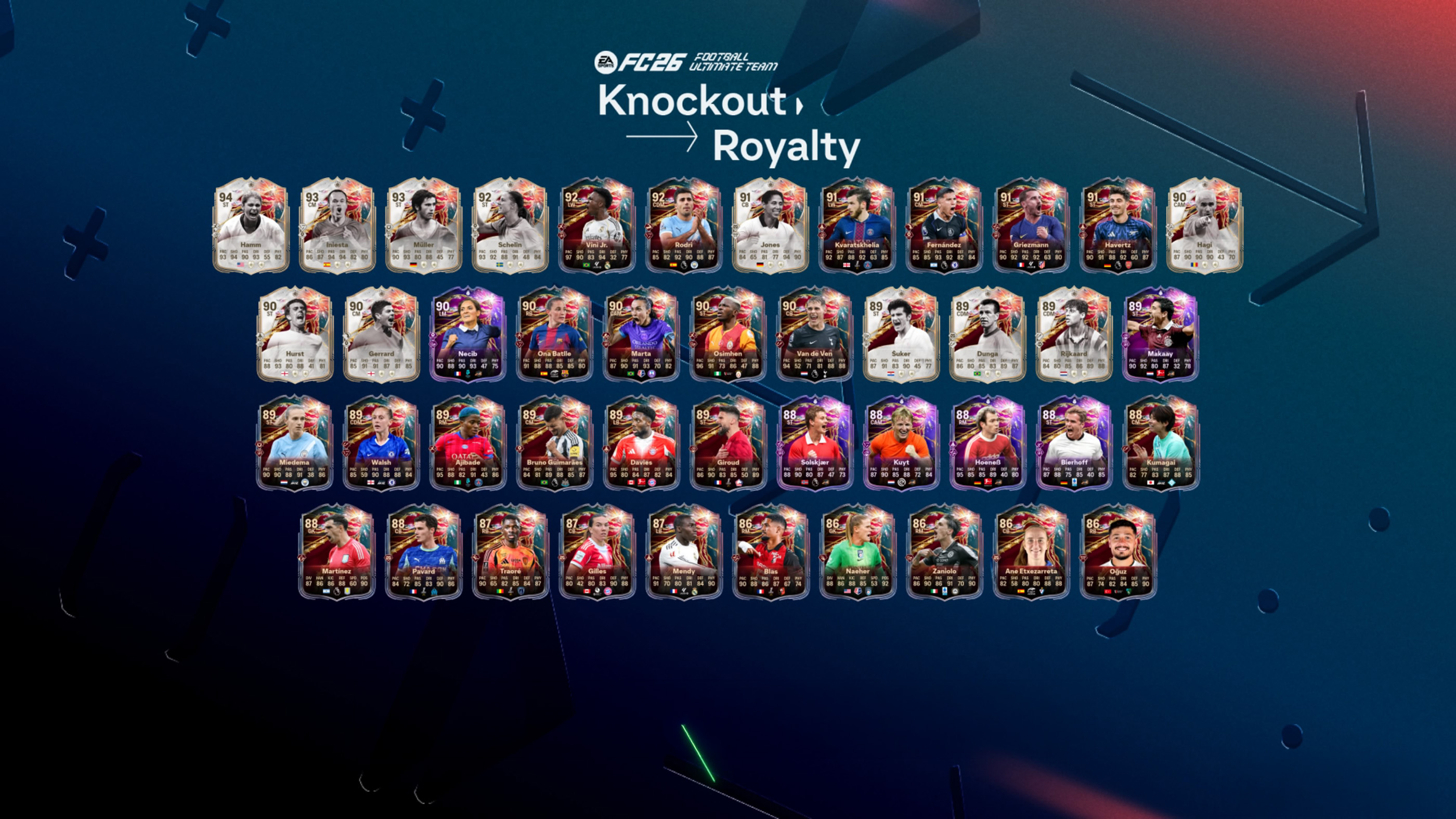 Knockout Royalty Players