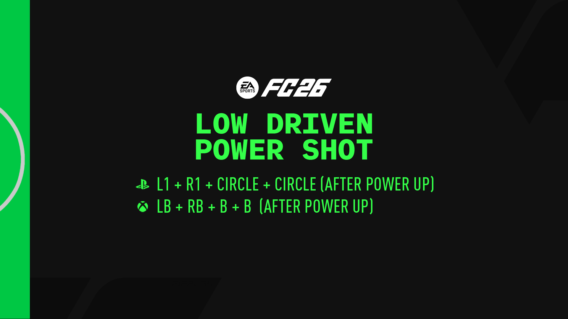 Low Driven Power Shot FC 26
