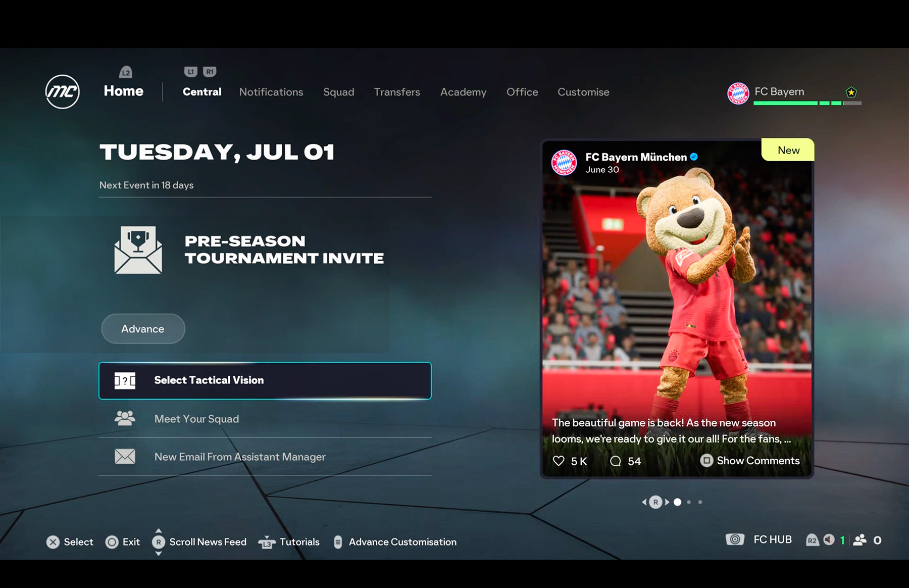 FC 26 Manager Career (Home)