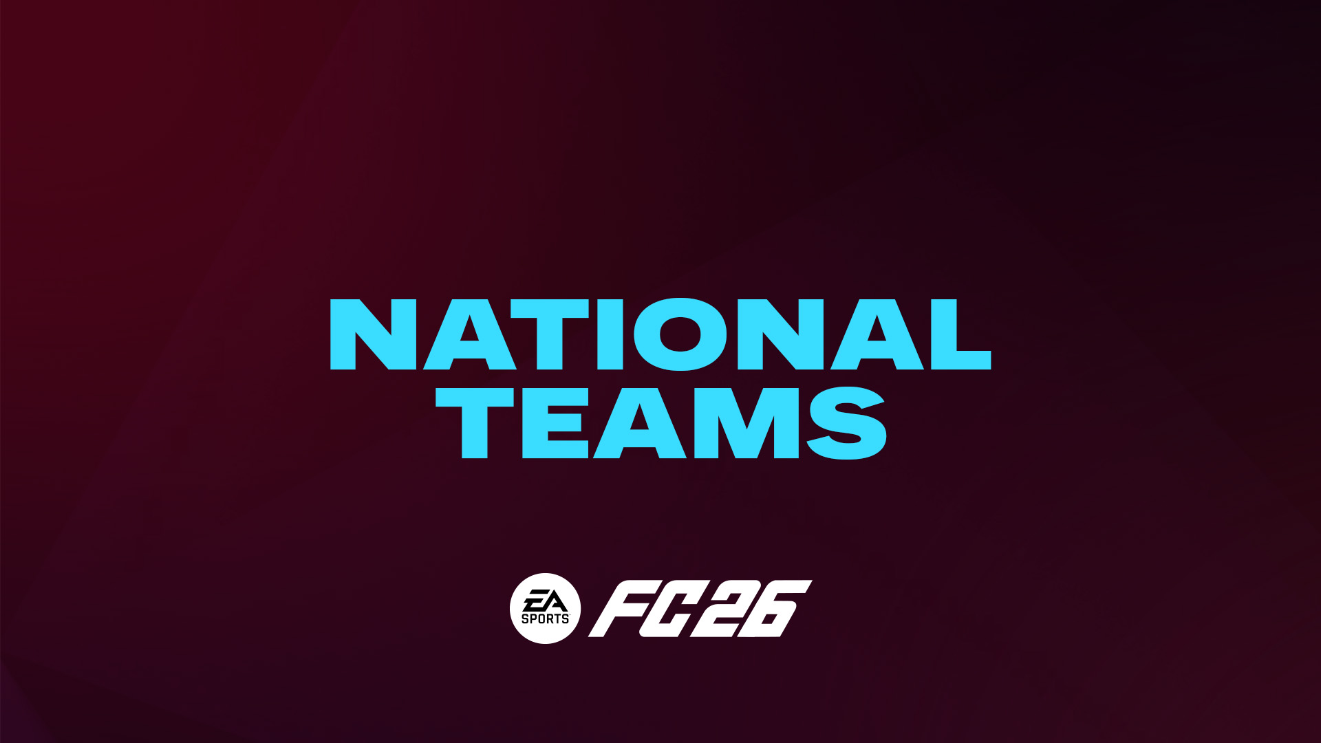 FC 26 National Teams