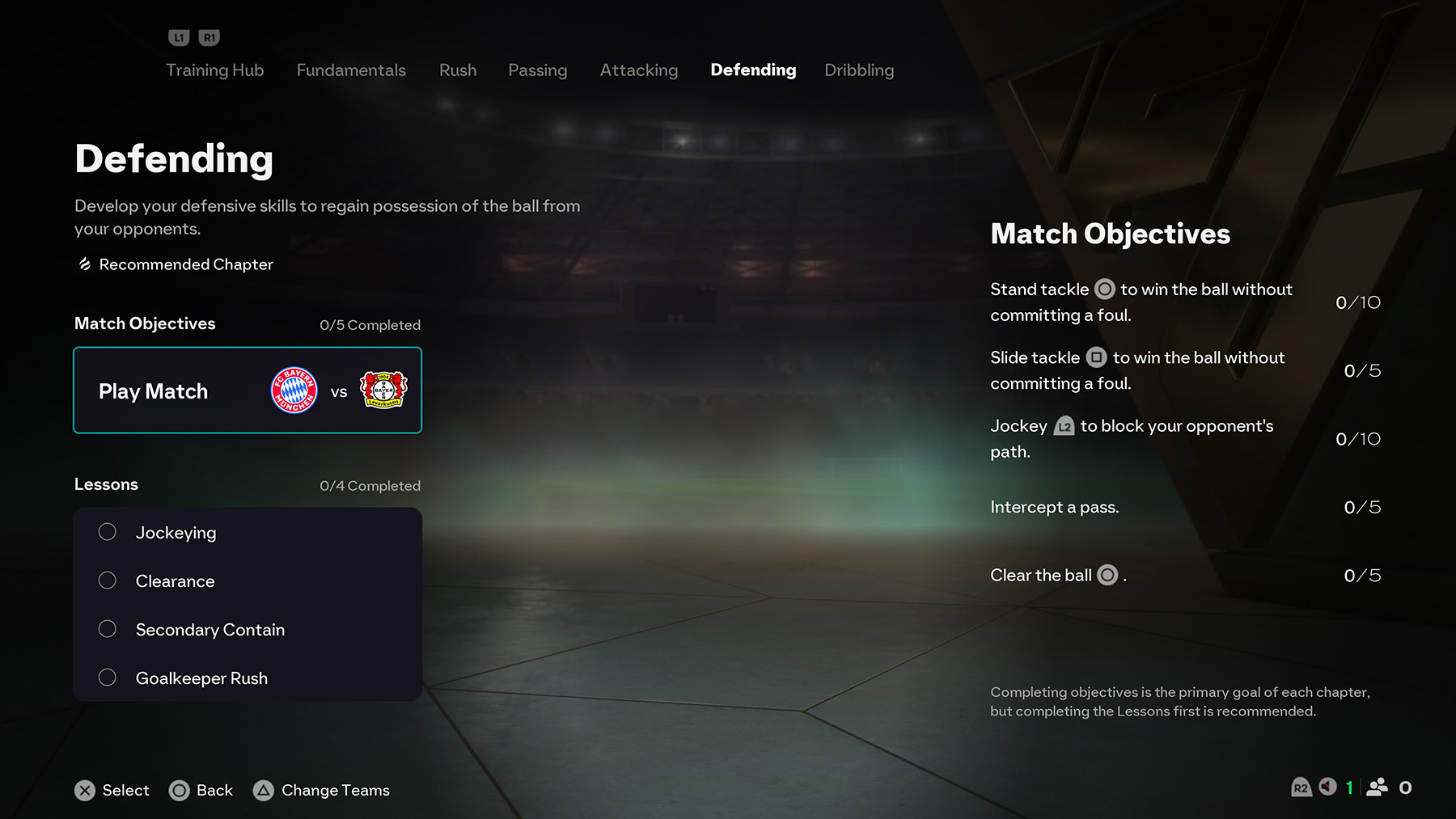 FC 26 Training Centre Defending