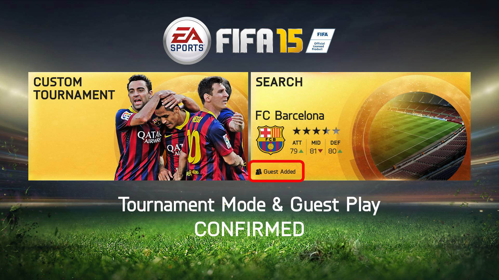 FIFA 15 Interface