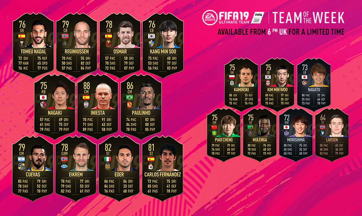 FIFA 19 Team of the Week 40