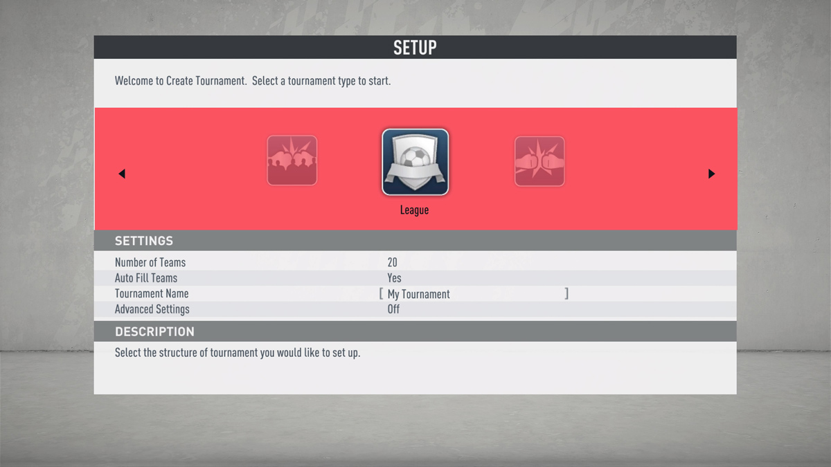 FIFA 20 Custom Tournament