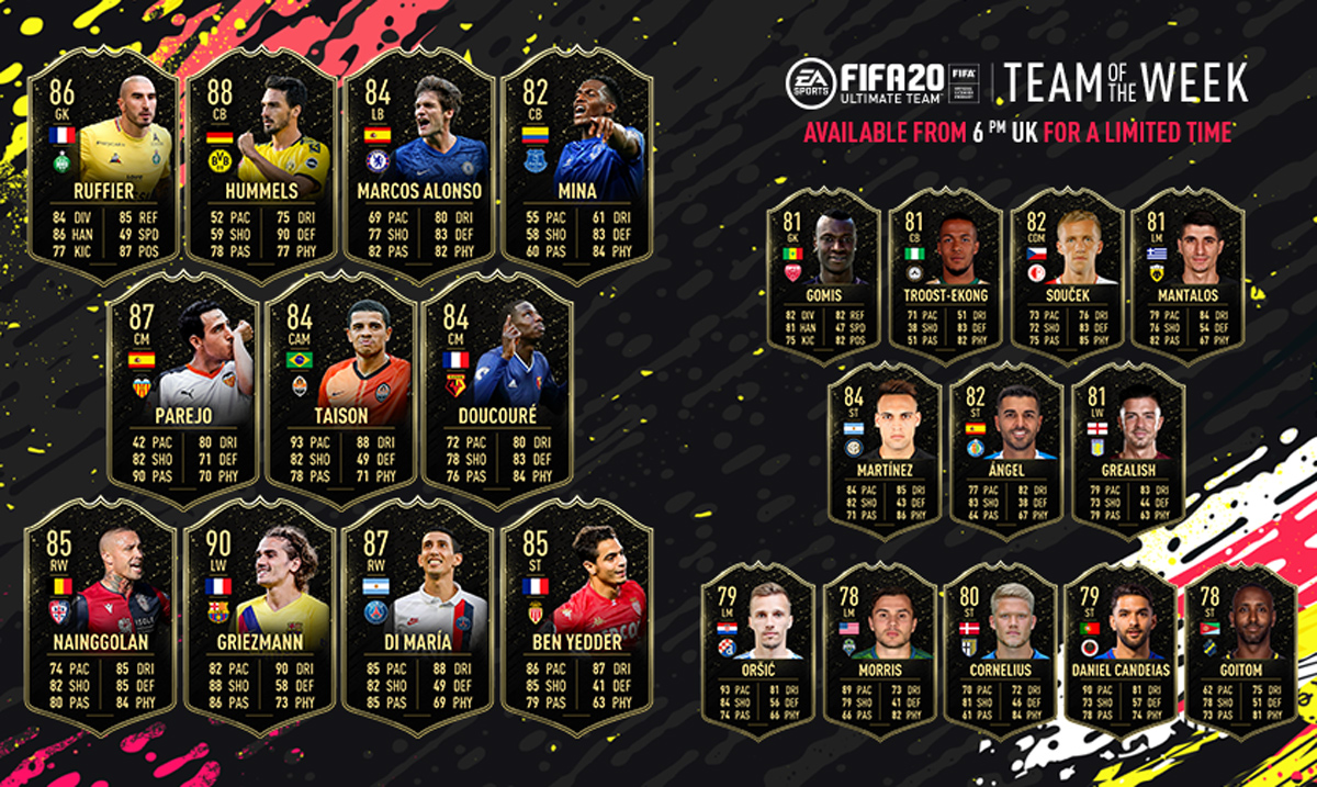 FIFA 20 Ultimate Team - Team of the Week 6