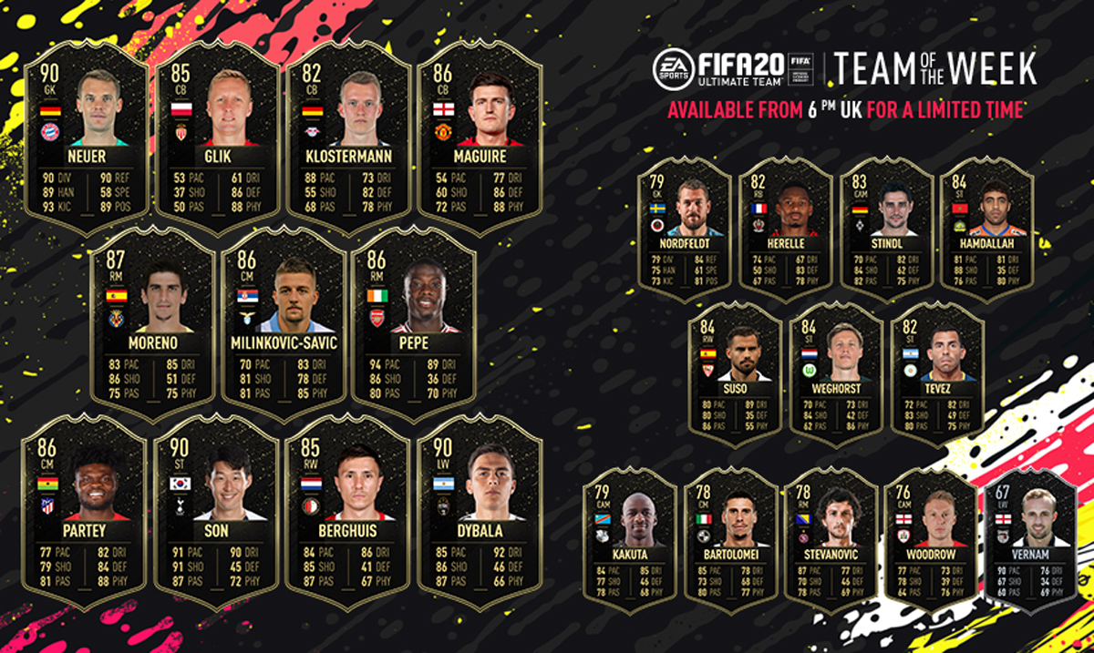 FIFA 20 Ultimate Team - Team of the Week 23