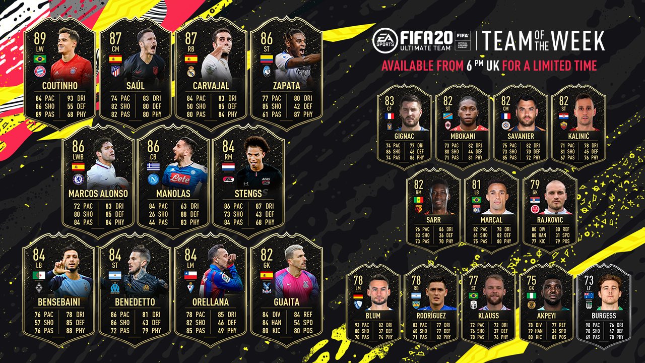 FIFA 20 Ultimate Team - Team of the Week 25