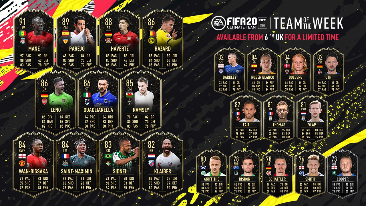 FIFA 20 Ultimate Team - Team of the Week 26