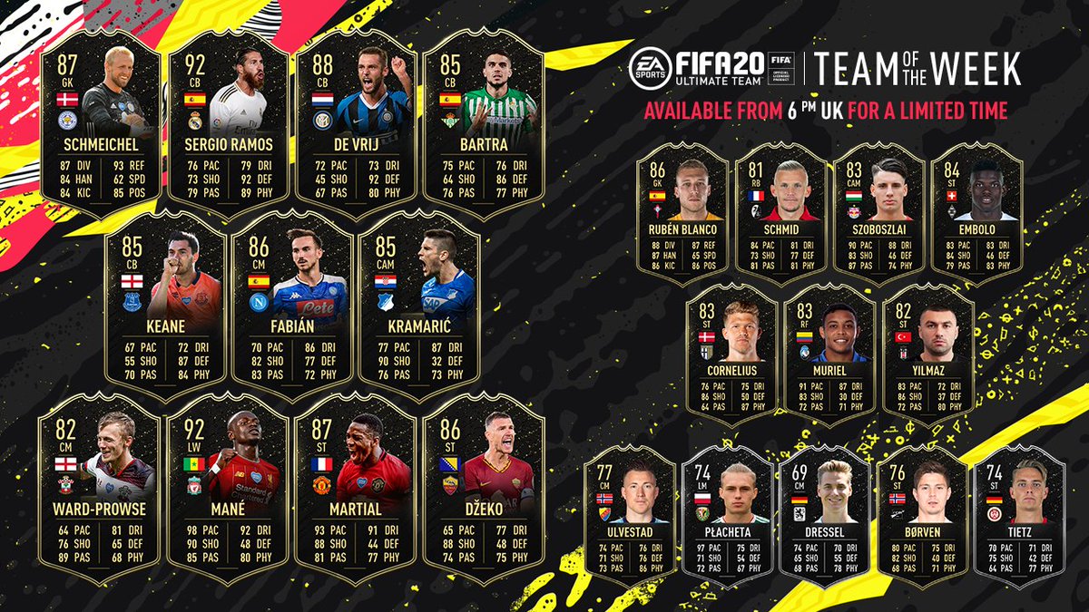 FIFA 20 Team of the Week 39 (TOTW 39)