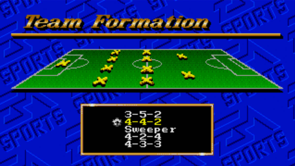 FIFA International Soccer Formations