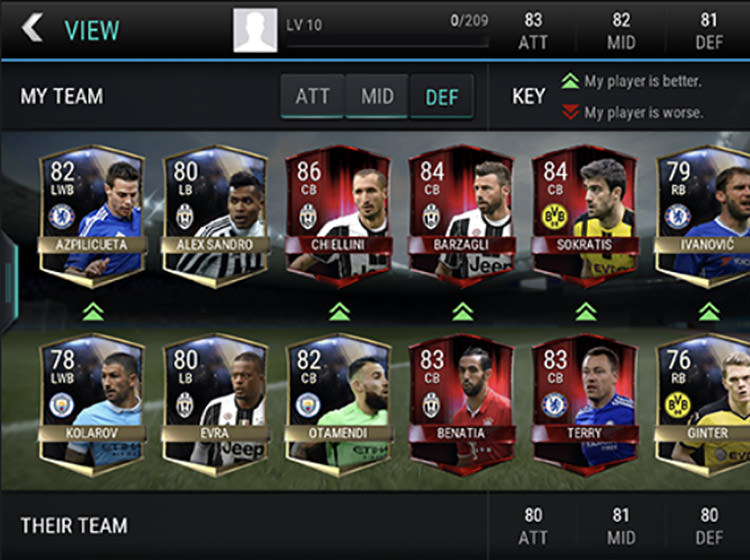 FIFA Mobile Attack Mode Defence