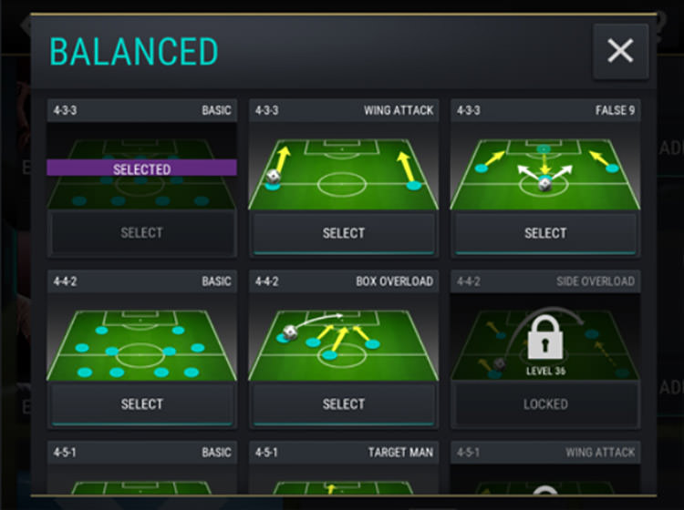 FIFA Mobile League Counters Tactics