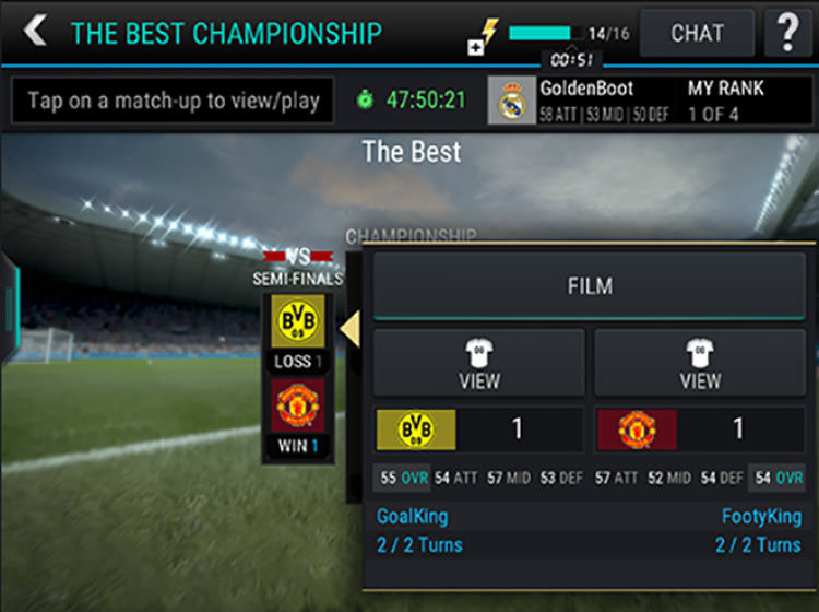 FIFA Mobile League Championship Ties