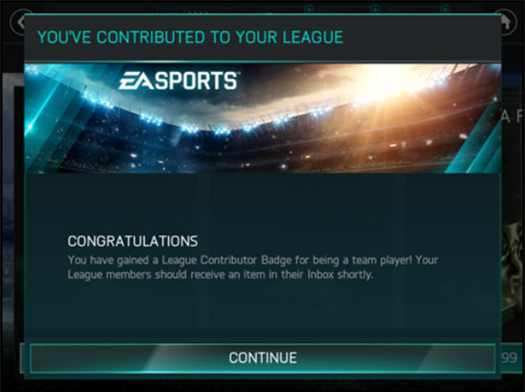 FIFA Mobile League Contributions