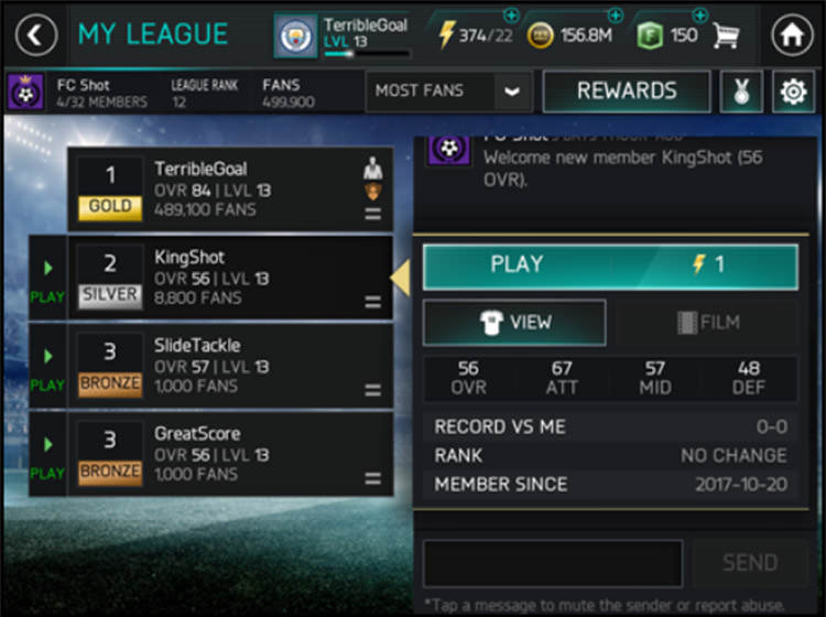 FIFA Mobile League Friendlies