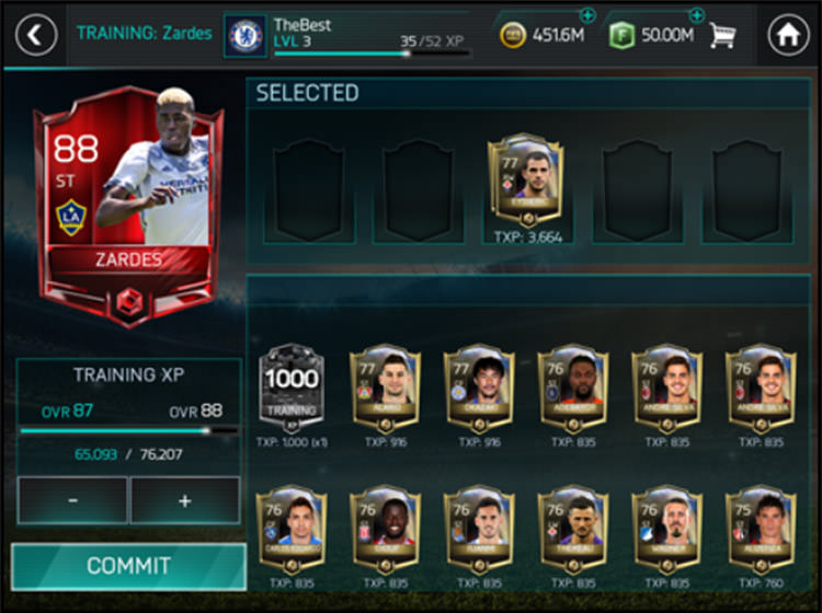 FIFA Mobile Leveling Materials