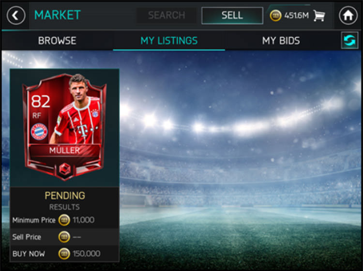 FIFA Mobile Market Listings