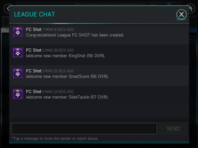 FIFA Mobile Tournaments Chat