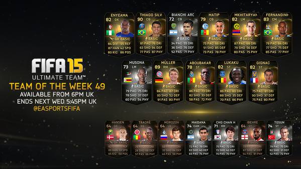 FUT 15 Team of the Week 49