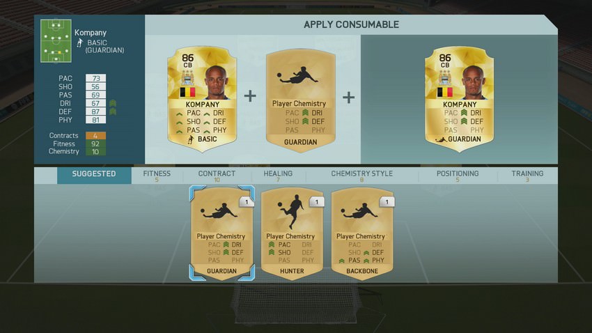 FUT 16 Consumables